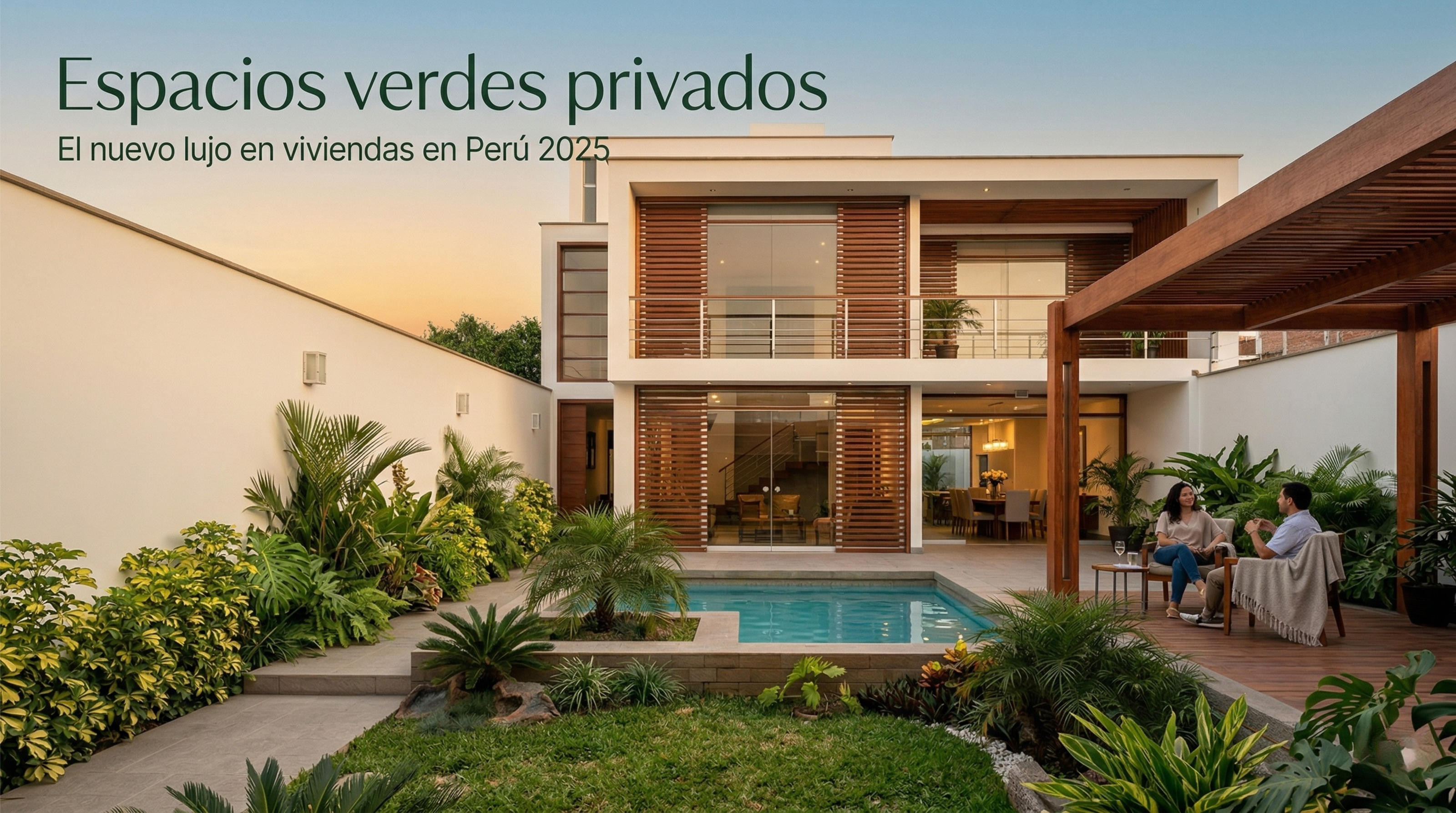 Cómo diseñar espacios exteriores en una vivienda: patios, terrazas, jardines y piscinas
